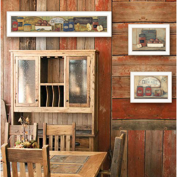 August Grove® "Country Kitchen" Framed Wall Art, 3 Piece for